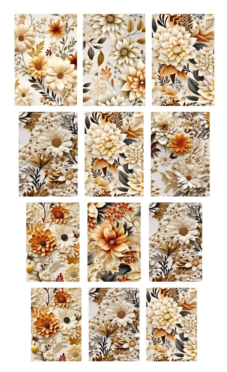 3D Fall Floral