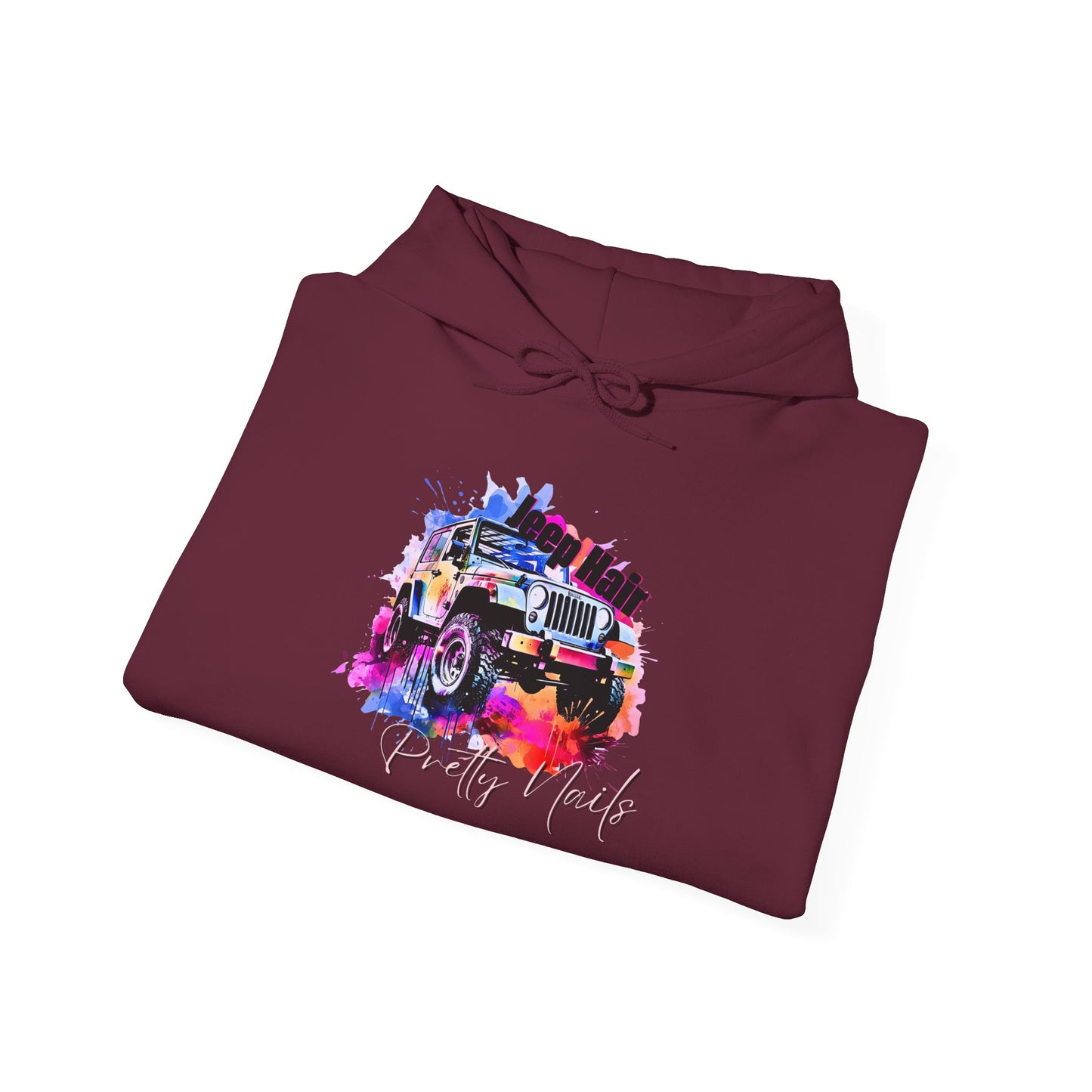Vibrant Jeep Graphic Hoodie - Unisex Heavy Blend™ with Unique Design