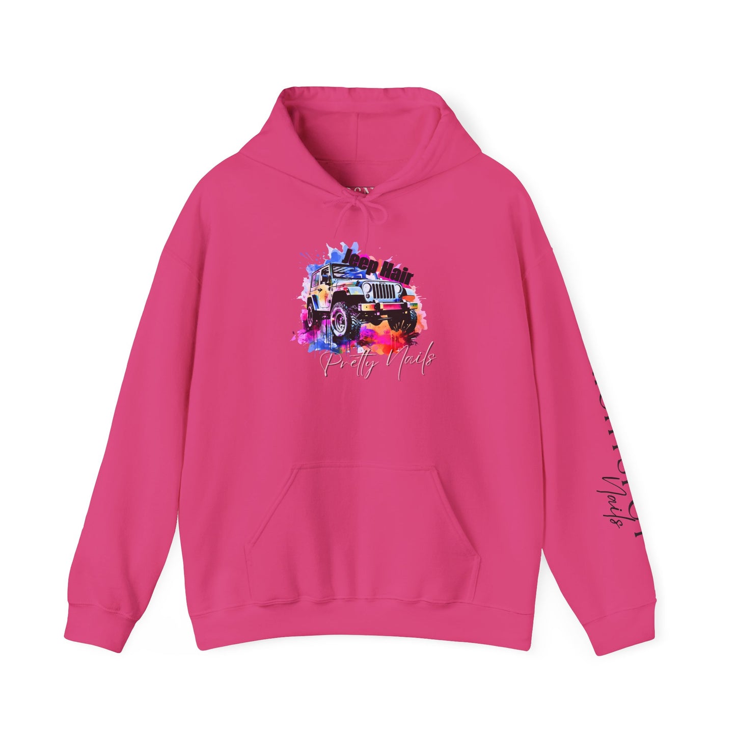 Vibrant Jeep Graphic Hoodie - Unisex Heavy Blend™ with Unique Design