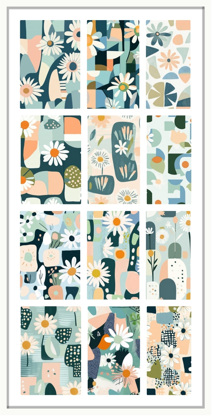 Waterslide Nail Decals | ABSTRACT IN SPRING