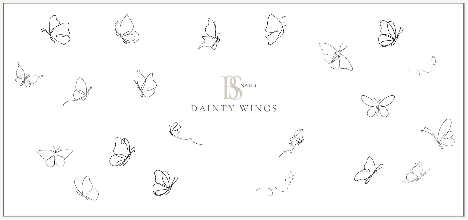 Waterslide Nail Decal | DAINTY WINGS