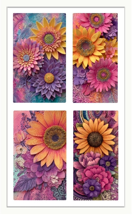 Waterslide Nail Decal | DUSK SUNFLOWERS