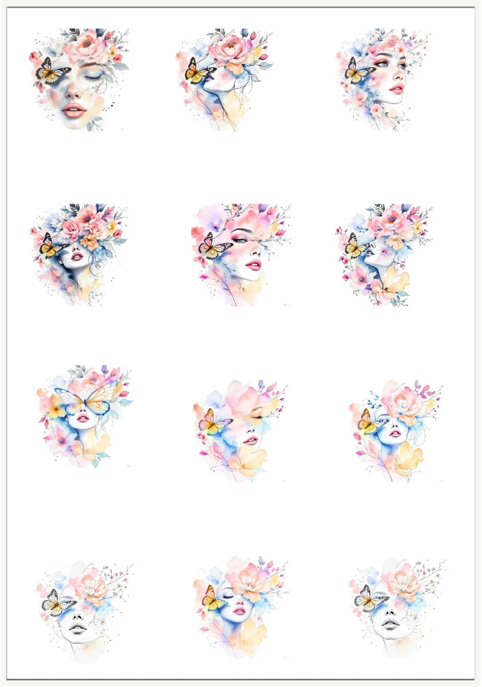 Waterslide Nail Decal | FLORA MUSE 1