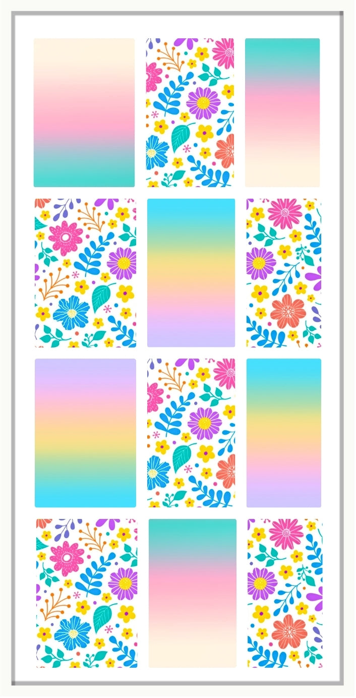 Waterslide Nail Decal | GRADIENT GARDEN