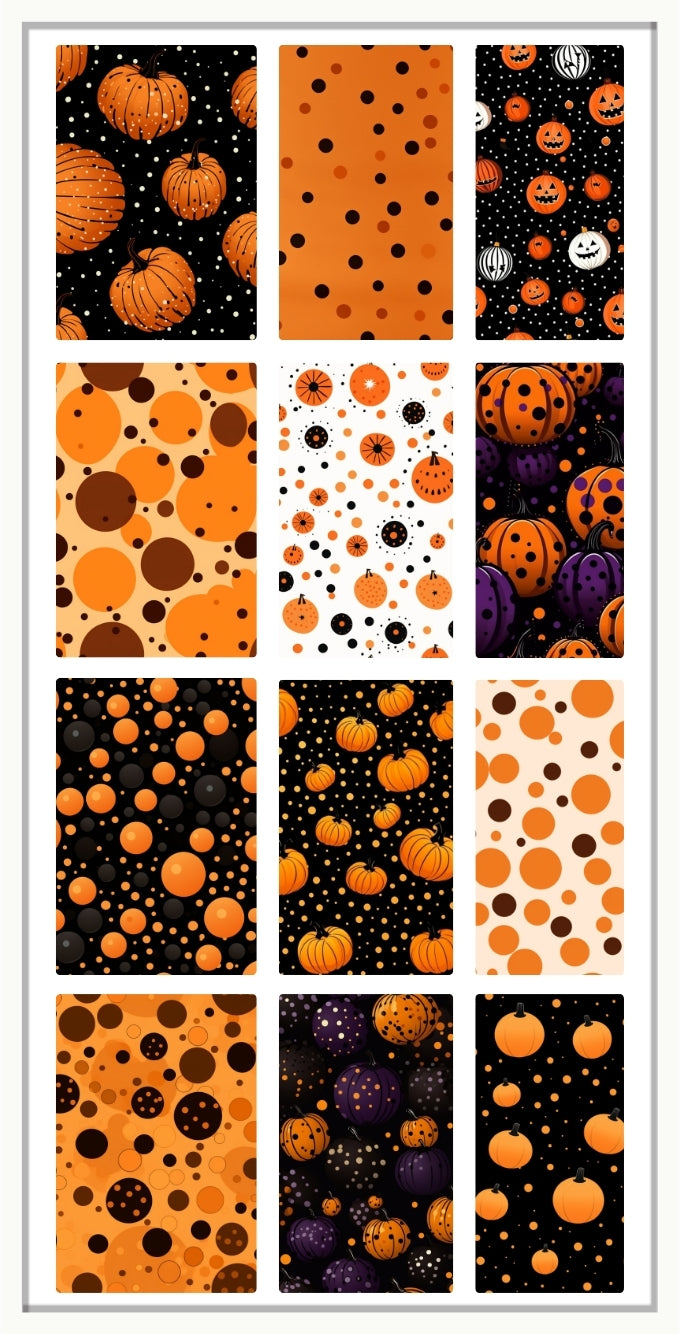 Waterslide Nail Decal | PUMPKIN CONFETTI