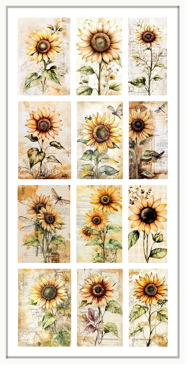 Waterslide Nail Decals | SUNFLOWER PROMENADE