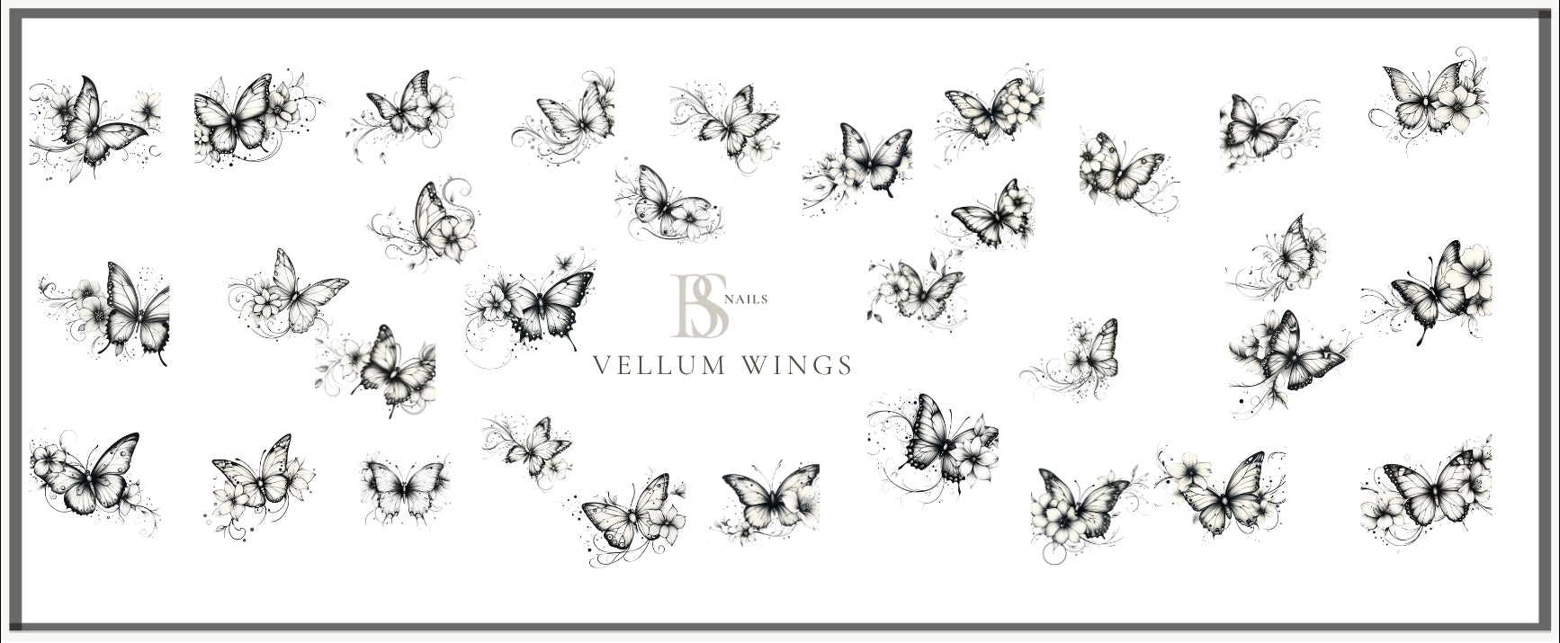 Waterslide Nail Decal | VELLUM WINGS