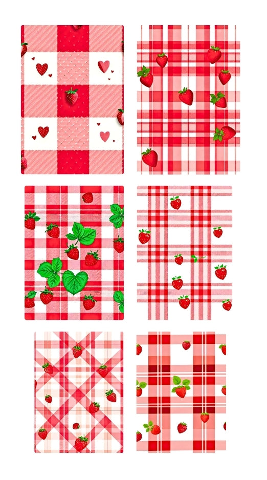 berry plaid