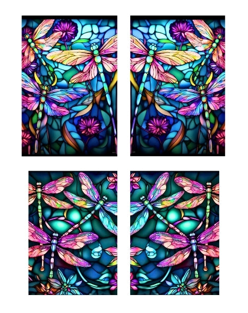 stain glass dragonfly