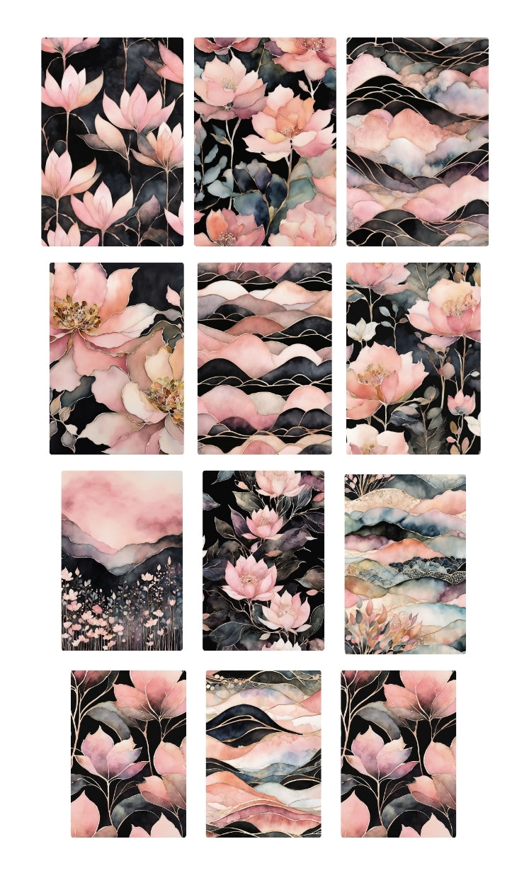 watercolor lotus