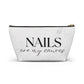 Chic Makeup Bag, Stylish Accessory Pouch, Organizer for Cosmetics, Gift for Beauty Lovers, Bridal Party Essentials, Nail Art Enthusiast