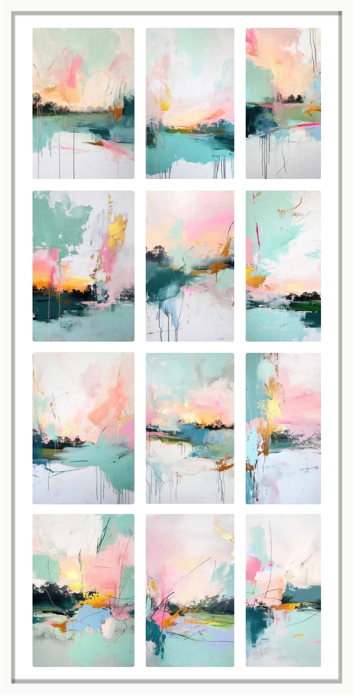 Waterslide Nail Decal | ABSTRACT SUNRISE