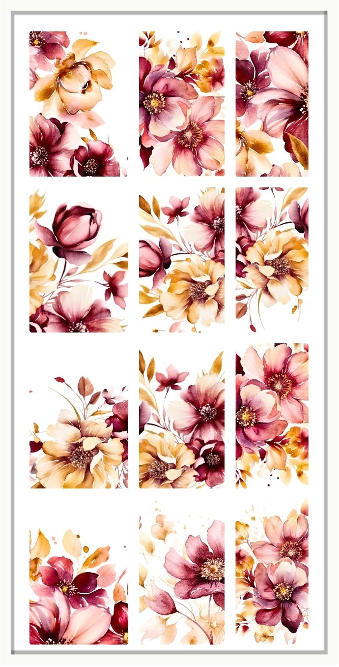 Waterslide Nail Decals | AUTUMN BOTANICALS