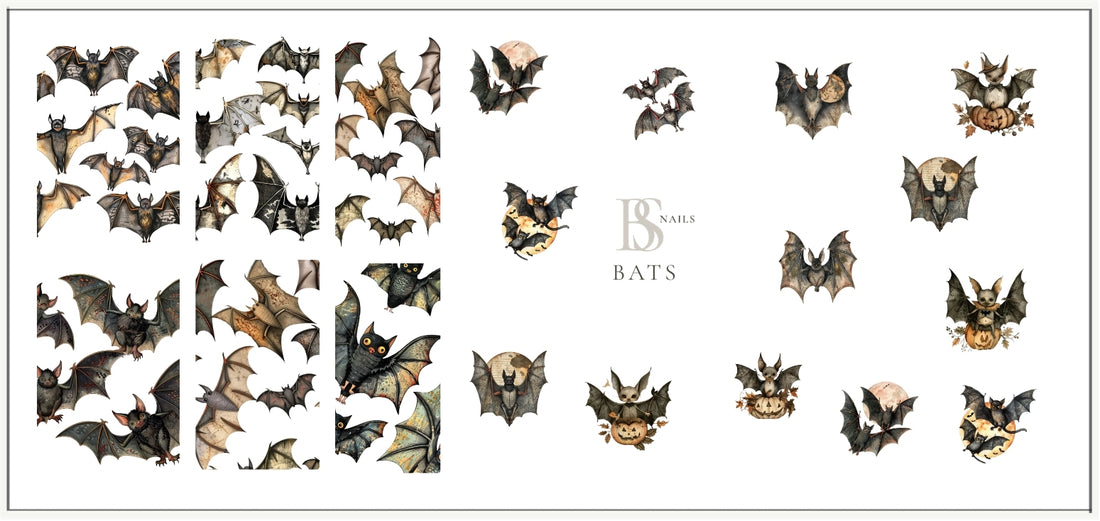 Waterslide Nail Decal | BATS