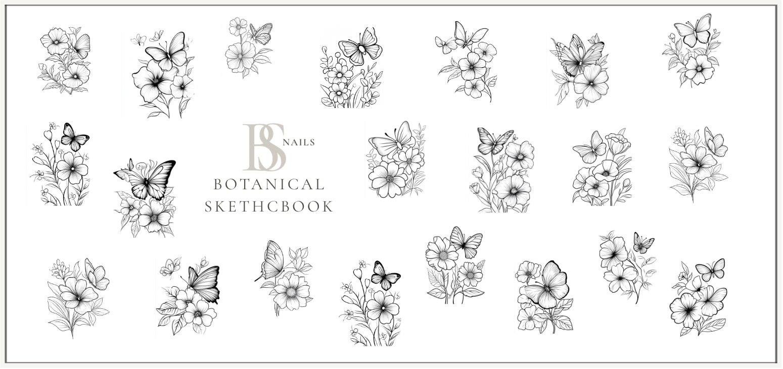 Waterslide Nail Decal | BOTANICAL SKETCHBOOK