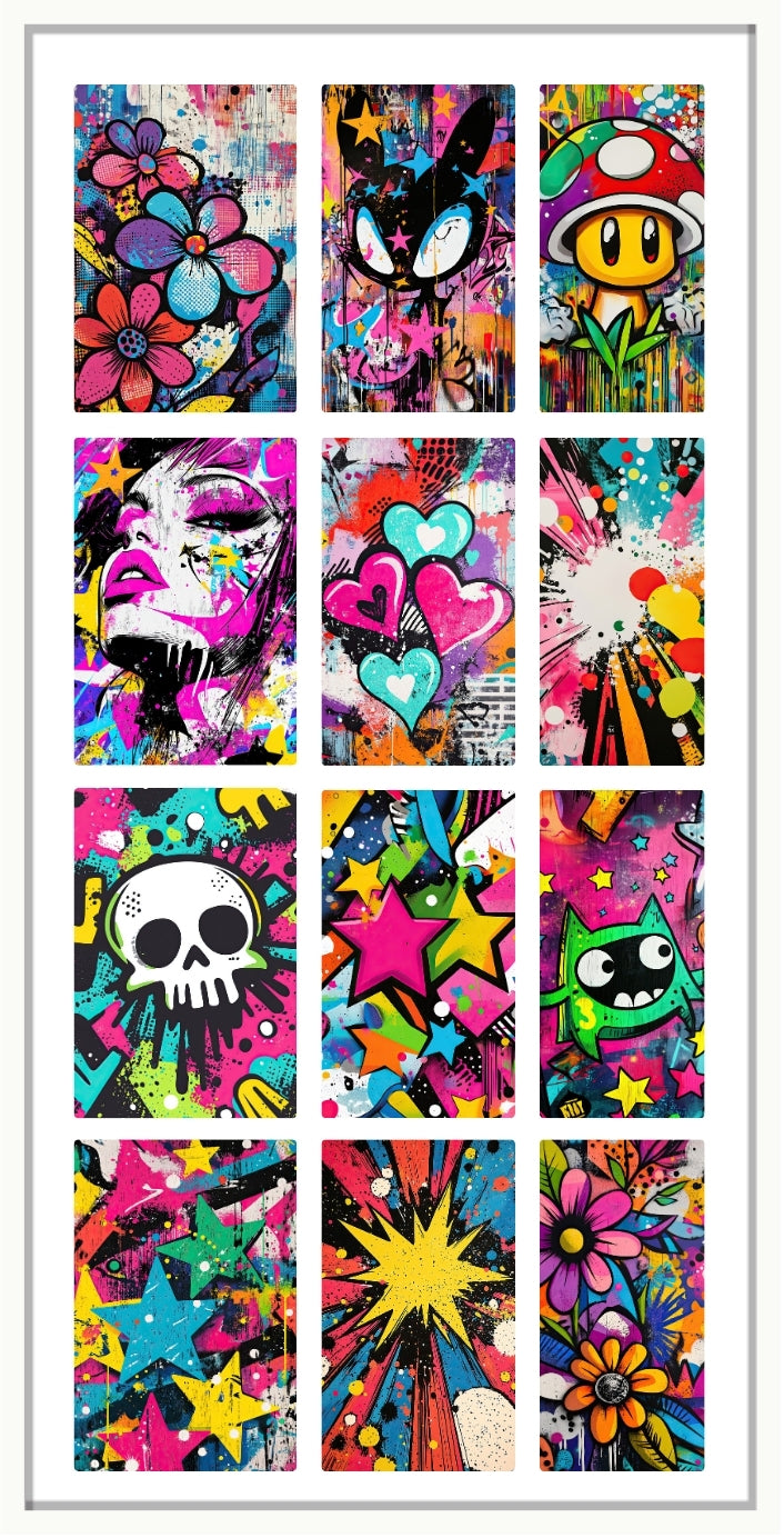Waterslide Nail Decal | COMIC BOOK GRAFFITI