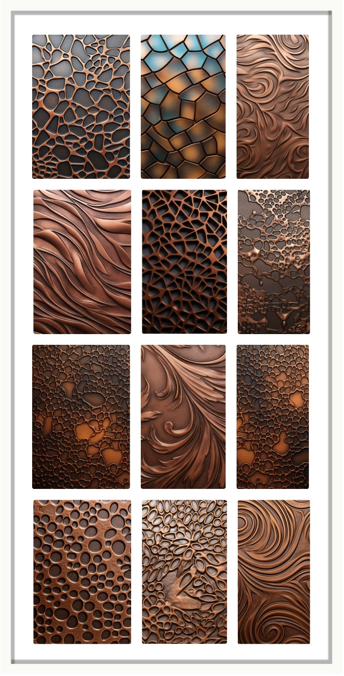 Waterslide Nail Decals | COPPER TEXTURE