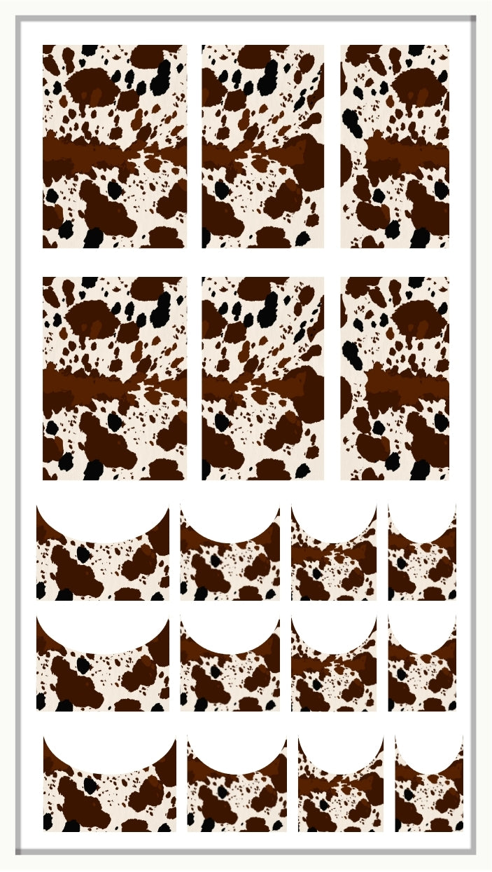 Waterslide Nail Decal | COWHIDE  BUNDLE