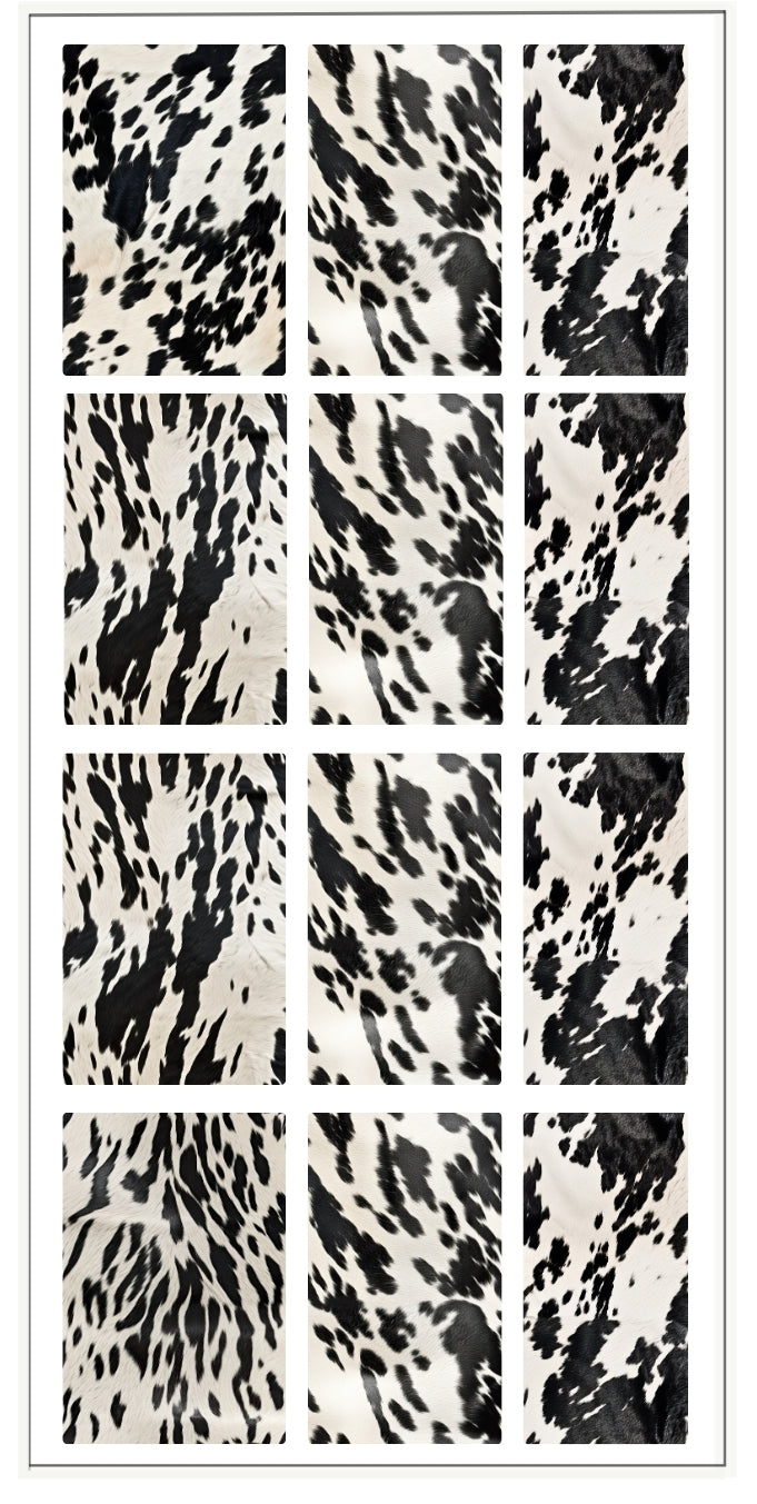 B&W COWHIDE