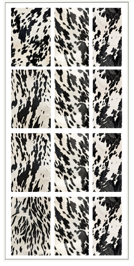 B&W COWHIDE