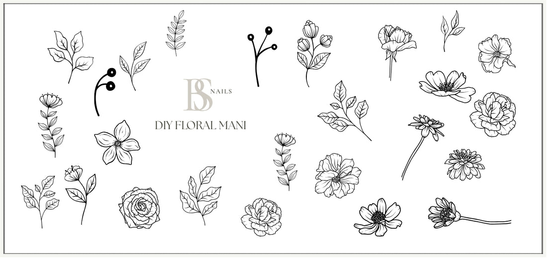 Waterslide Nail Decal | DIY FLORAL MANI