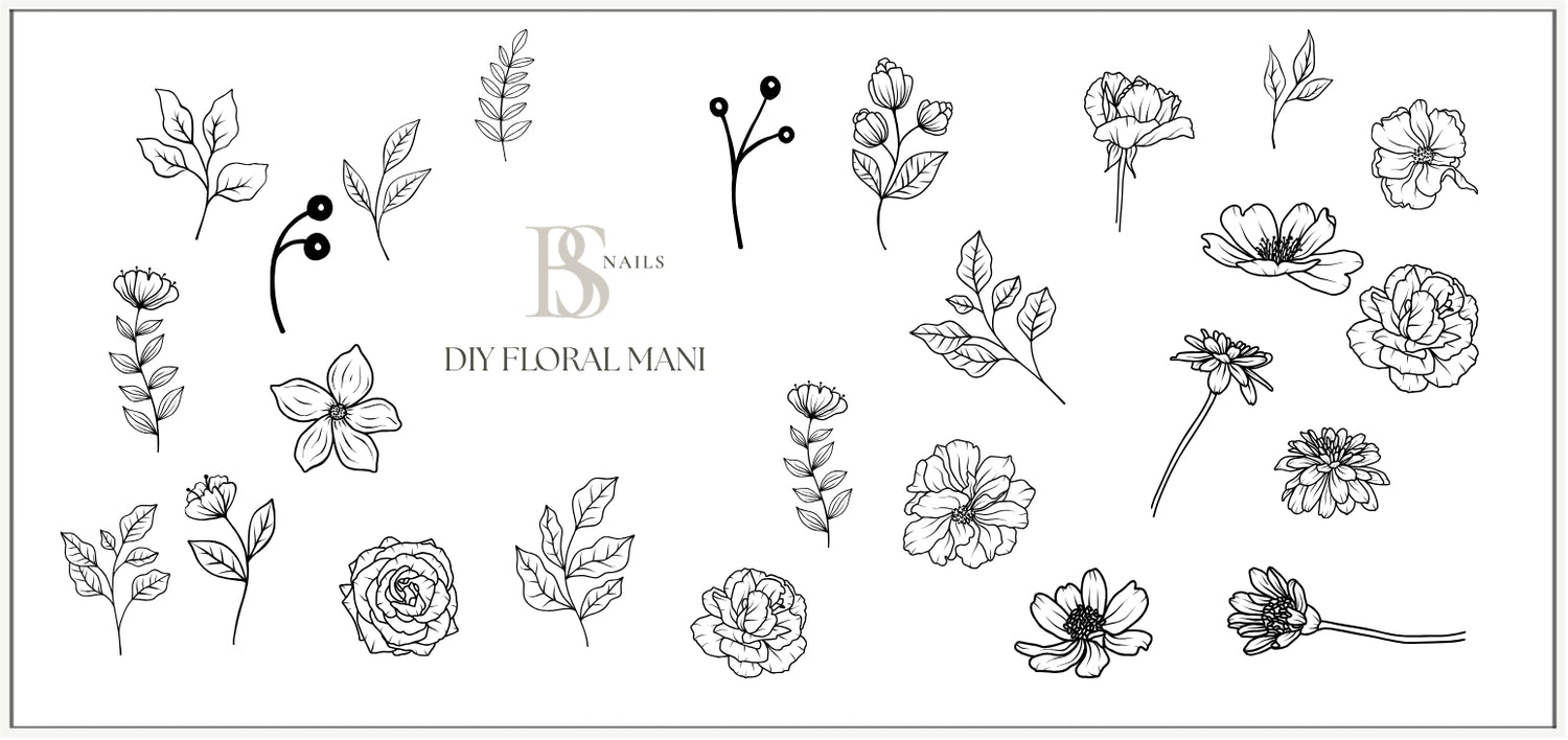 Waterslide Nail Decal | DIY FLORAL MANI