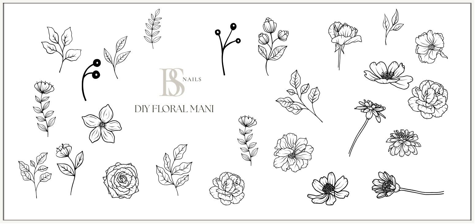 Waterslide Nail Decal | DIY FLORAL MANI