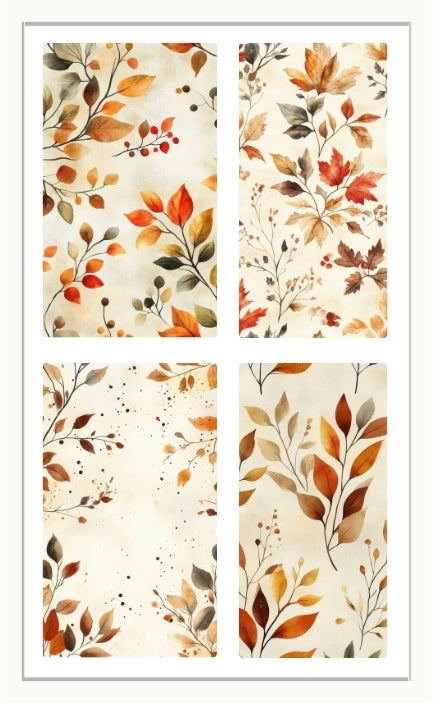 Waterslide Nail Decals |FALL LEAVES