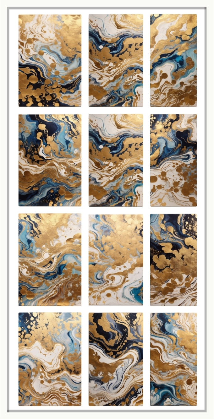 Waterslide Nail Decal | GOLDEN TIDE