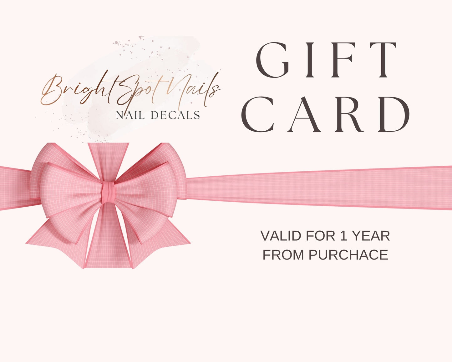 BrightSpot Nails Gift Card