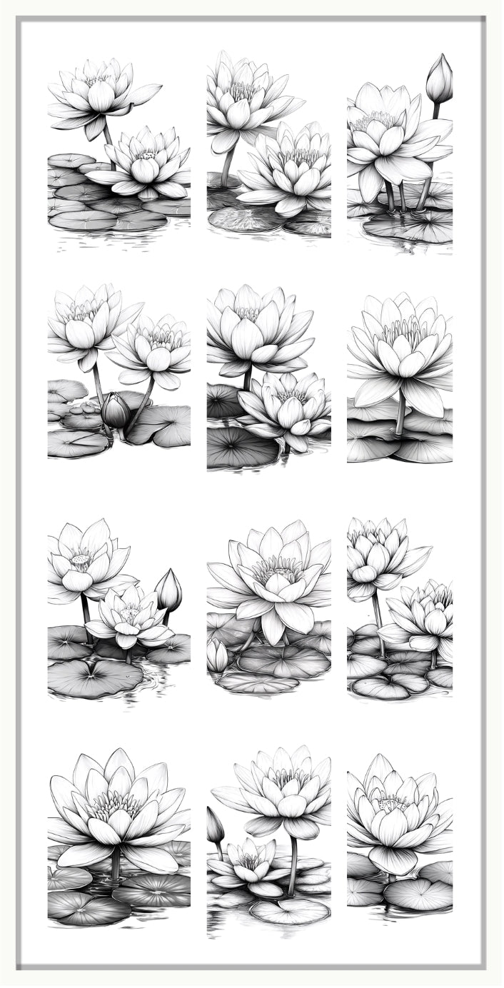 Waterslide Nail Decal | LILLY PAD
