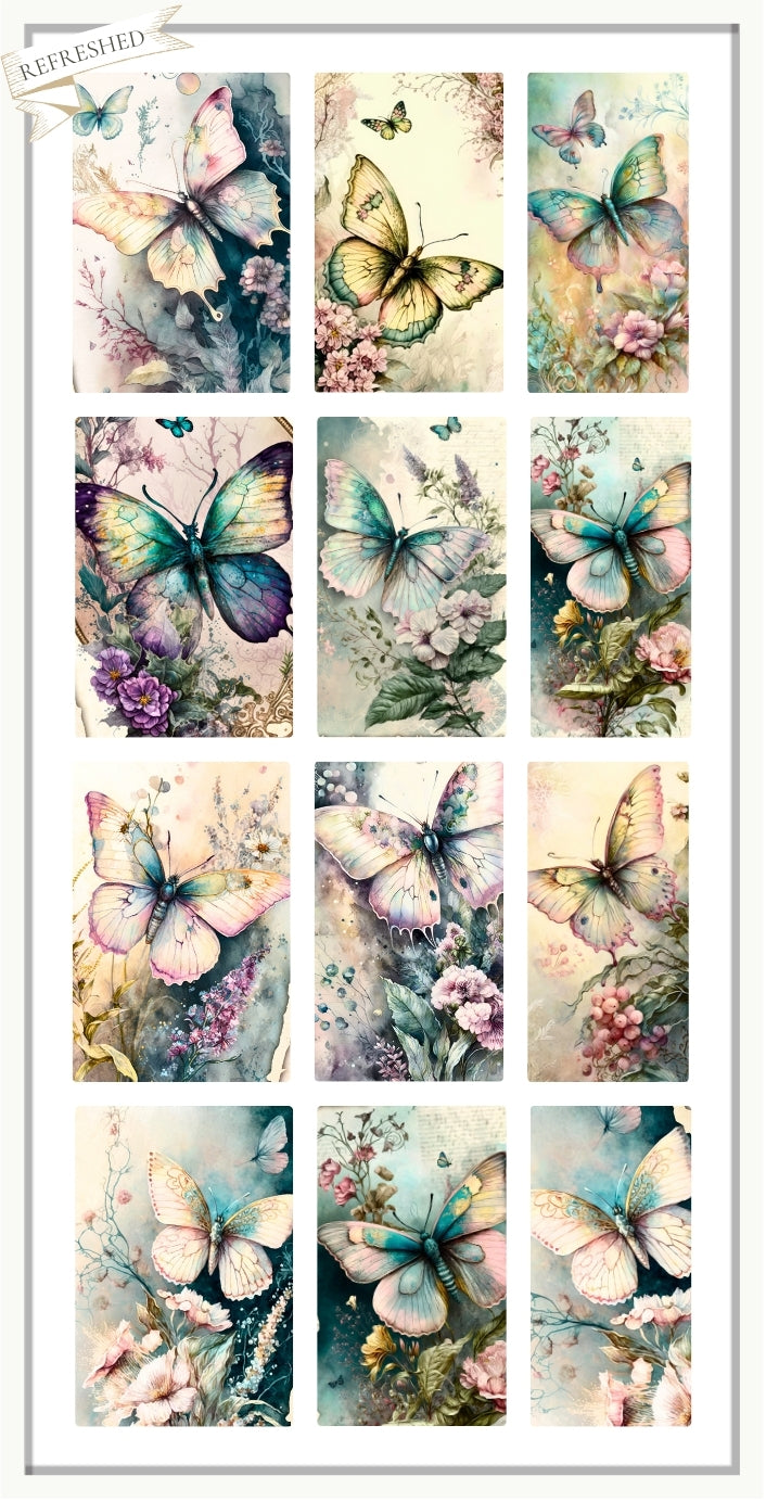 Waterslide Nail Decals | MAJESTIC BUTTERFLY