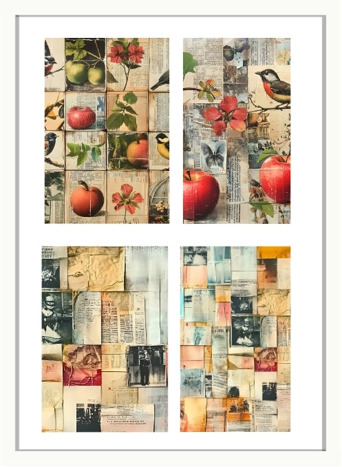 Waterslide Nail Decals | NEWSPAPER PATCHWORK