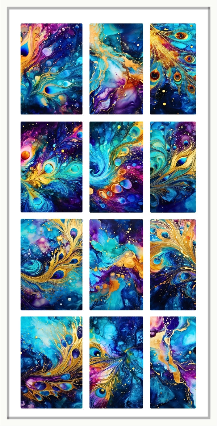 Waterslide Nail Decal | PEACOCK INK