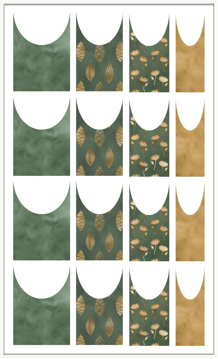 Waterslide Nail Decal | SAGE SET