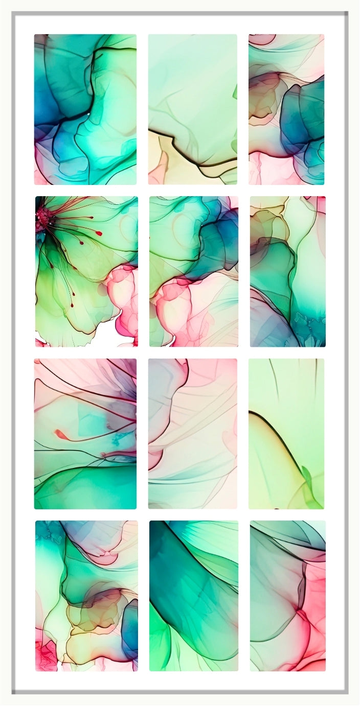 Waterslide Nail Decals | SEAGLASS SWIRL