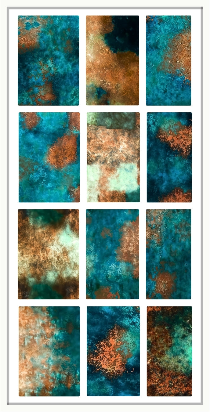 Waterslide Nail Decals | TURQUOISE &amp; COPPER COLLIDE