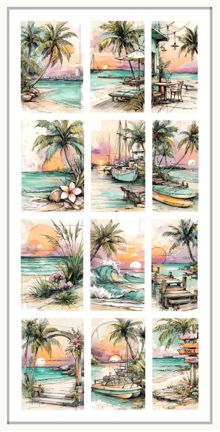 Waterslide Nail Decal |TWILIGHT SHORES