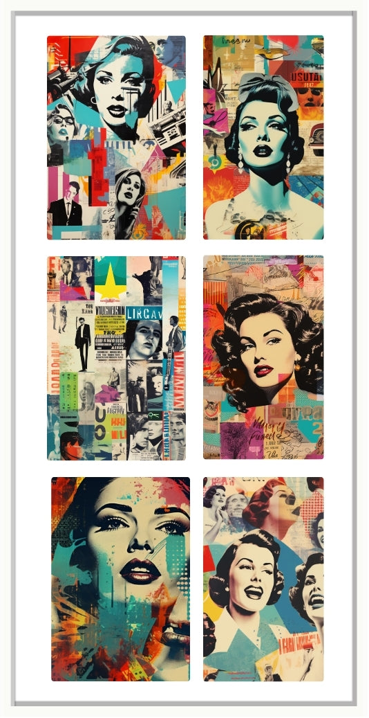 Waterslide Nail Decal | VINTAGE COLLAGE POSTERS