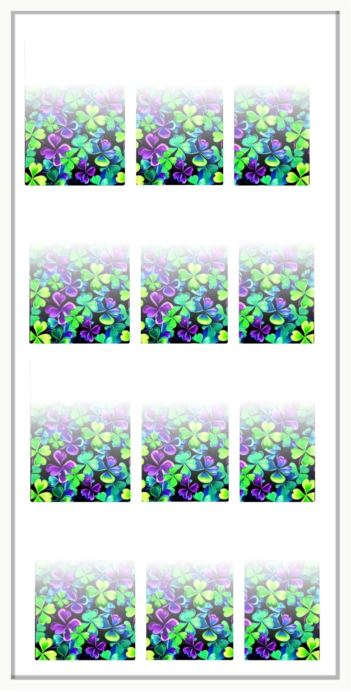 WICKED LUCK | Ombrè Shamrock Waterslide Nail Decals