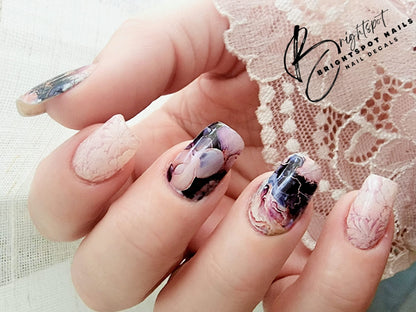 Waterslide Nail Decals | ABSTRACT &amp; LACE