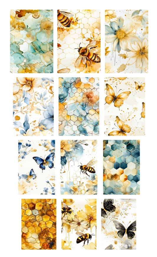 bees and butterflies