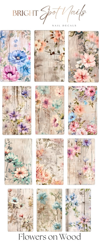 Flowers on Wood