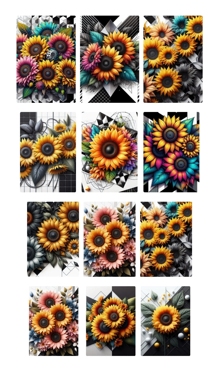 Geometric Sunflower