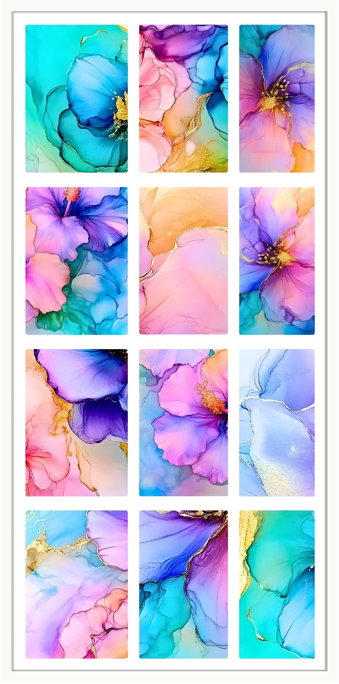 Waterslide Nail Decal | HINTS OF BLOOMS
