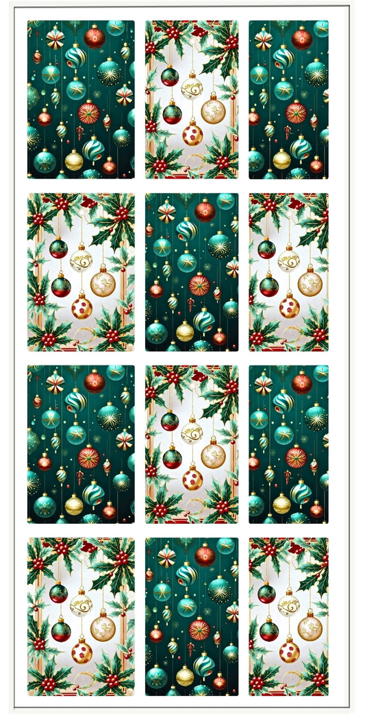 HOLLY JOLLY ORNAMENTS