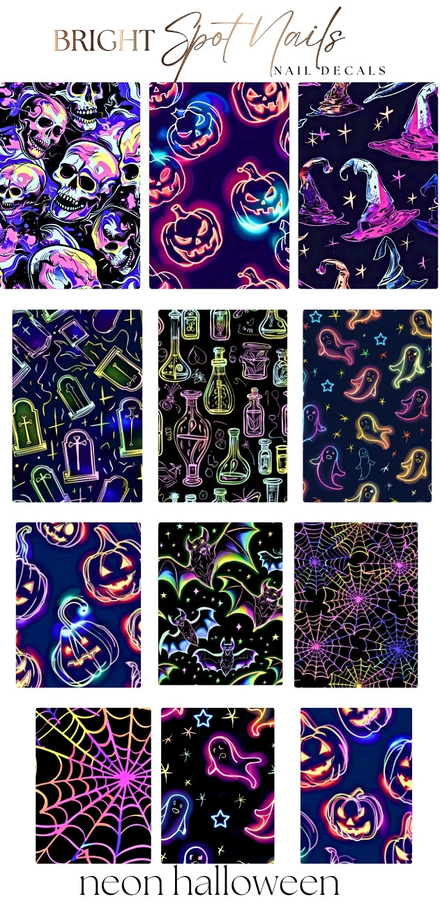 neon halloween