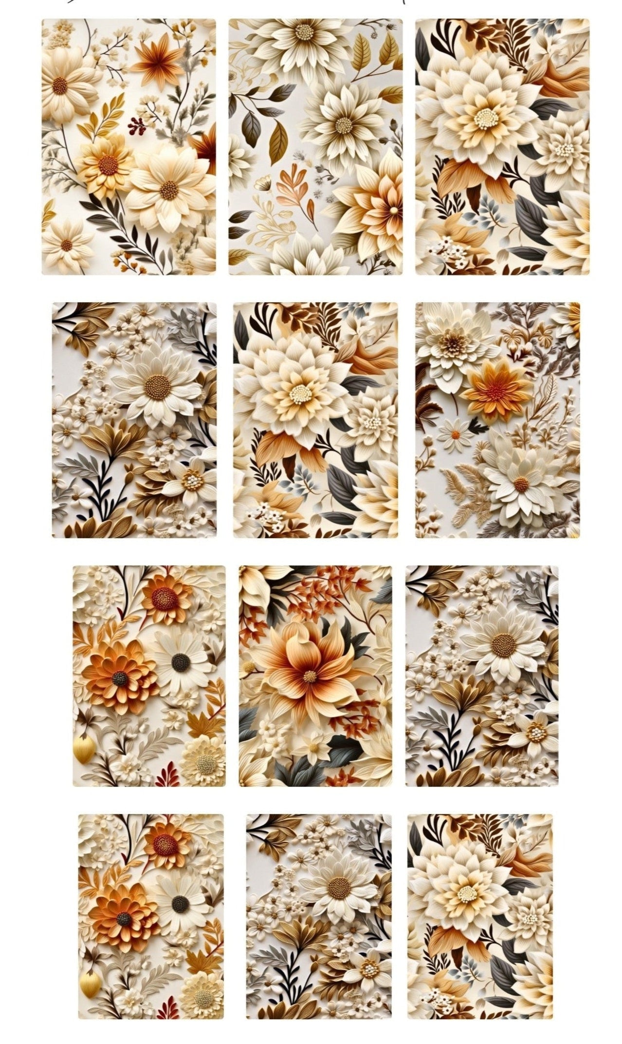 3D Fall Floral