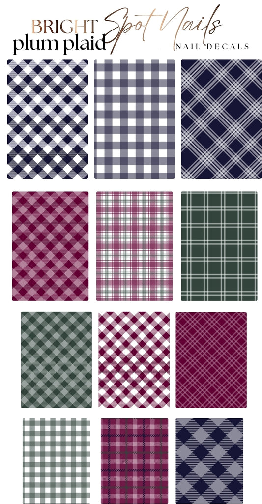 plum plaid