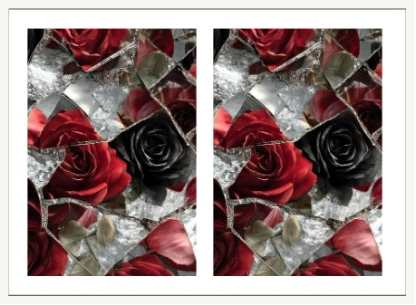 Waterslide Nail Decal | SHATTERED GLASS)